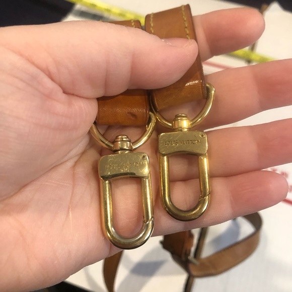 LOUIS VUITTON Vachetta Replacement Shoulder Strap with Clips and Shoulder Pad - Picture 12 of 16